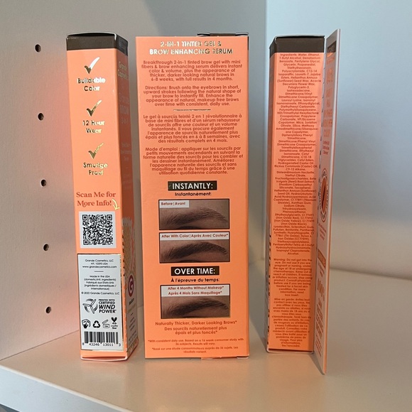 UPDATED SALE PRICE!!! Grande Cosmetics Grande BROW 2-in-1 Tinted Gel - Picture 2 of 2